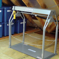 Attic Storage Lift Platform - 10ft Ceiling - 200lbs - Corded Remote