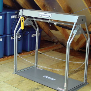 Attic Storage Lift Platform - 10ft Ceiling - 200lbs - Corded Remote