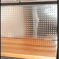 300 Series Stainless Steel Pegboard Panels, 16x32, 2-Pack