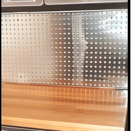 Two 16" x 32" 300 Grade Stainless Steel Pegboards