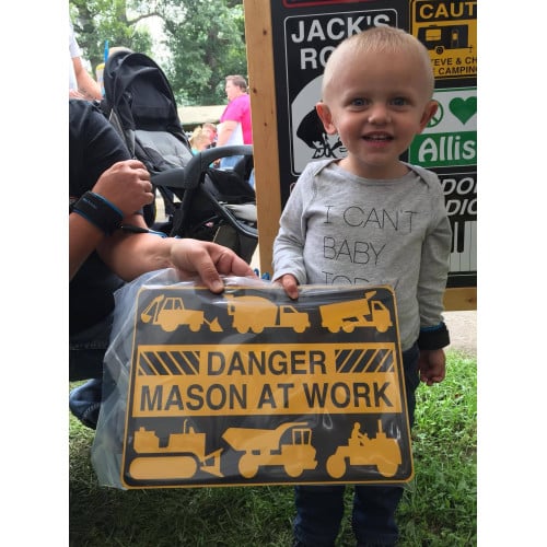 Personalized Aluminum Construction Sign