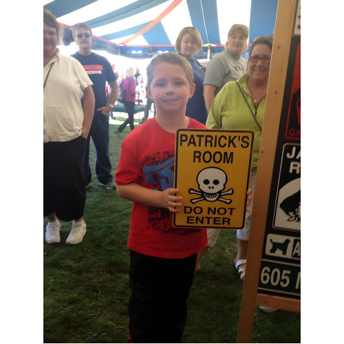 Personalized Aluminum Skull Sign