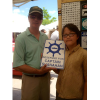 Personalized Aluminum Captain Sign