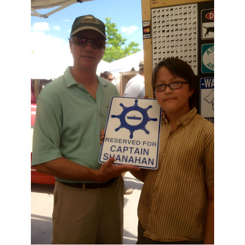 Personalized Aluminum Captain Sign