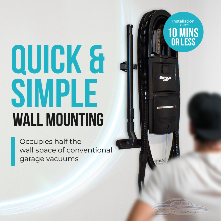 Black Garage Vacuum with Accessories Black Garage Vacuum with Accessories