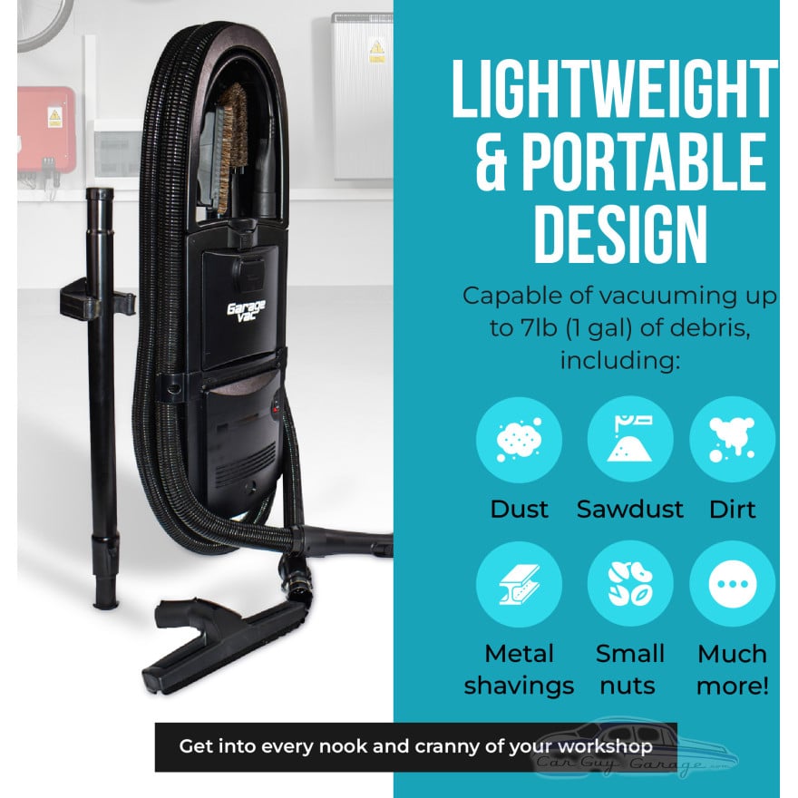 Black Garage Vacuum with Accessories Black Garage Vacuum with Accessories