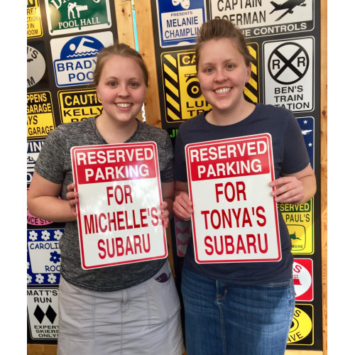 Personalized Aluminum Reserved Parking Sign