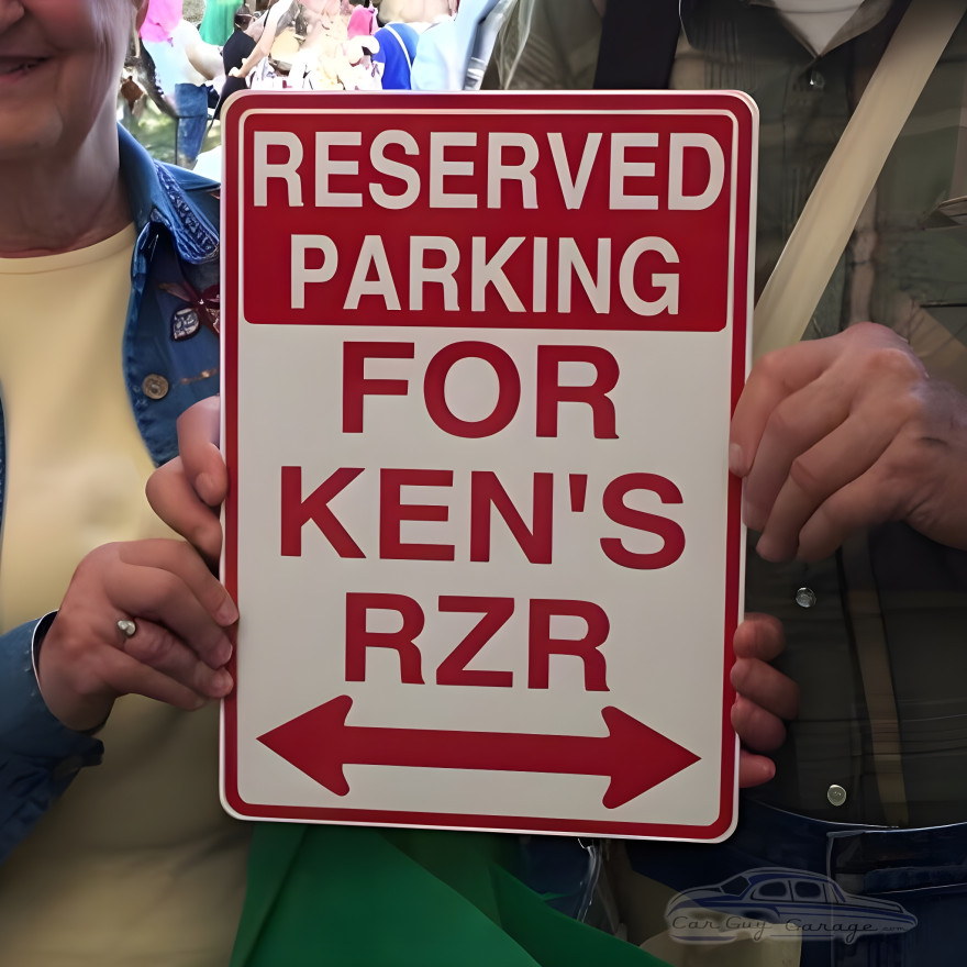 Personalized Aluminum Reserved Parking Sign