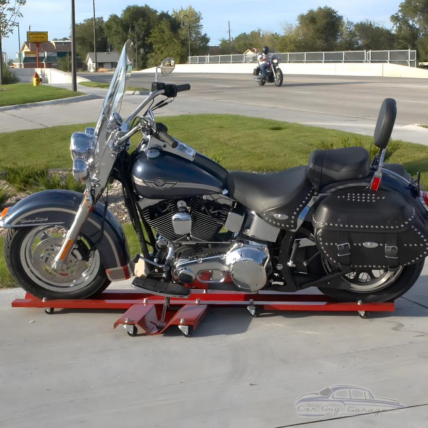 Red Powder Coated Motorcycle Dolly Red Powder Coated Motorcycle Dolly