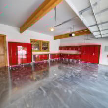 Ulti-mate Garage Cabinets in Ruby Red