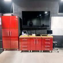 Ulti-mate Garage Cabinets in Ruby Red