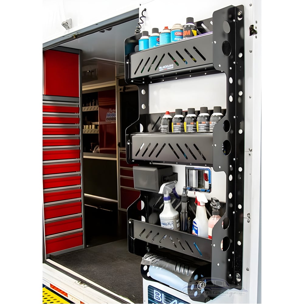 Yard Tool Storage Rack - Adjustable, Space-Saving, Durable Steel