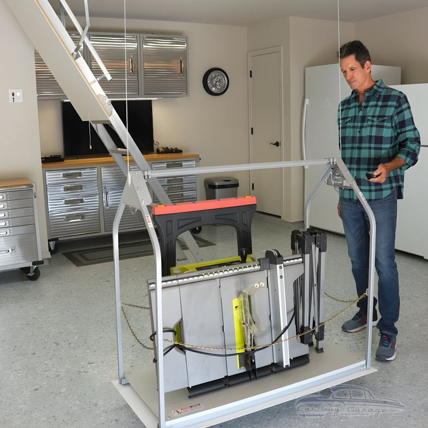 250 lbs. Capacity Extra High Attic Lift with Corded Remote 250 lbs. Capacity Extra High Attic Lift with Corded Remote