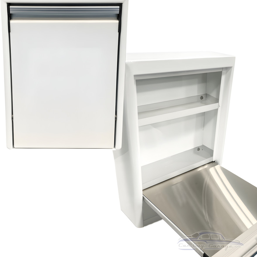Aluminum First Aid Cabinet with Flip-Down Stainless Work Surface