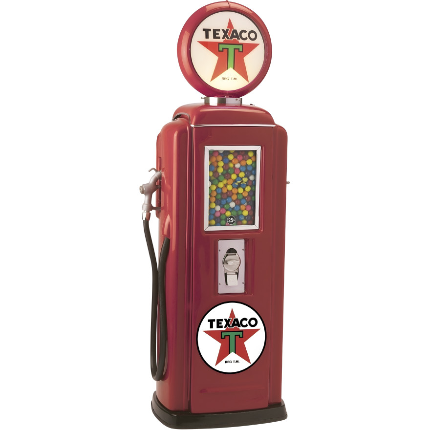Texaco Tokheim 39 Gumball Gas Pump - 51" Tall x 21" Wide x 14" Deep