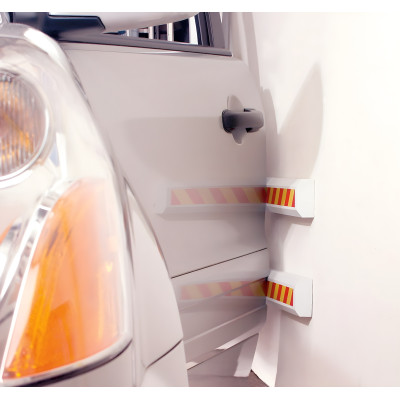 X AUTOHAUX Garage Wall Guard - 78" White Anti-Collision Strip For Car Door Protection