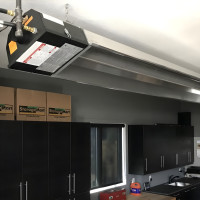 Propane Radiant Tube Heater for Garage - 75,000 BTU, 20 ft
