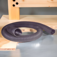 2.5 in x 11 ft Flare-Lok Rubber Garage Exhaust Hose, 600F, Crushproof