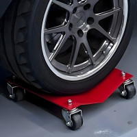 Heavy Duty Car Wheel Dollies, Pair, 2500 lb Each - 16" x 16"