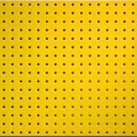 Two Yellow Powdercoated 16" x 32" Metal Pegboard