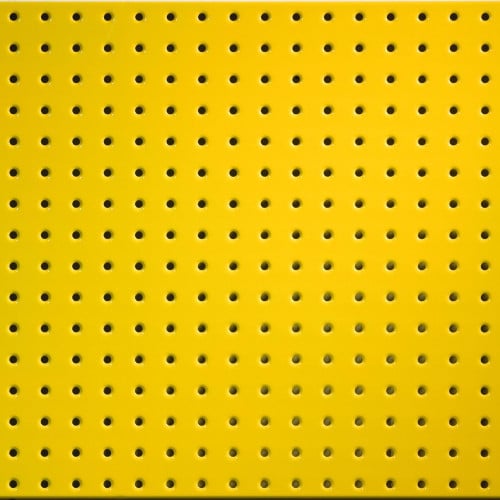 Two Yellow Powdercoated 16" x 32" Metal Pegboard