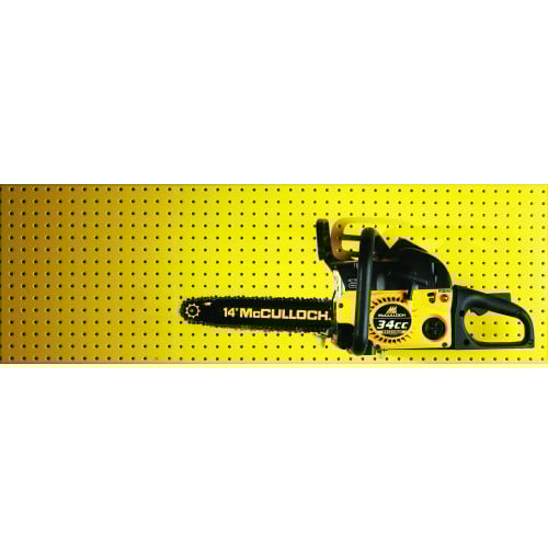 Two Yellow Powdercoated 16" x 32" Metal Pegboard