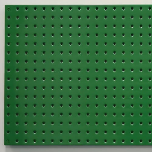 Two Green Powdercoated 16" x 32" Metal Pegboard