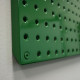 Two Green Powdercoated 16" x 32" Metal Pegboard Two Green Powdercoated 16" x 32" Metal Pegboard