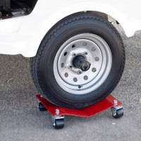 Heavy Duty Car Wheel Dollies, 2500 lb Each, Pair - 8" x 16"