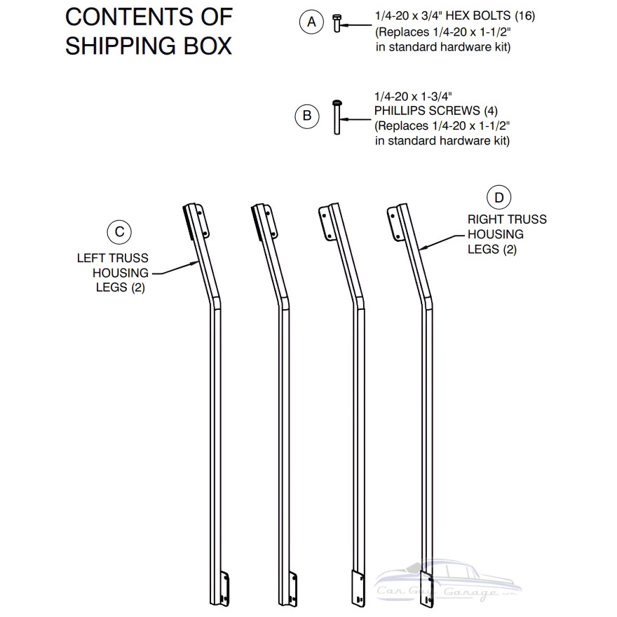 Attic Lift Truss Legs Kit (Legs Only)