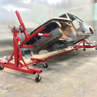 3,000 lb 360 Degree Auto Body Rotisserie with Heavy-Duty Jacks