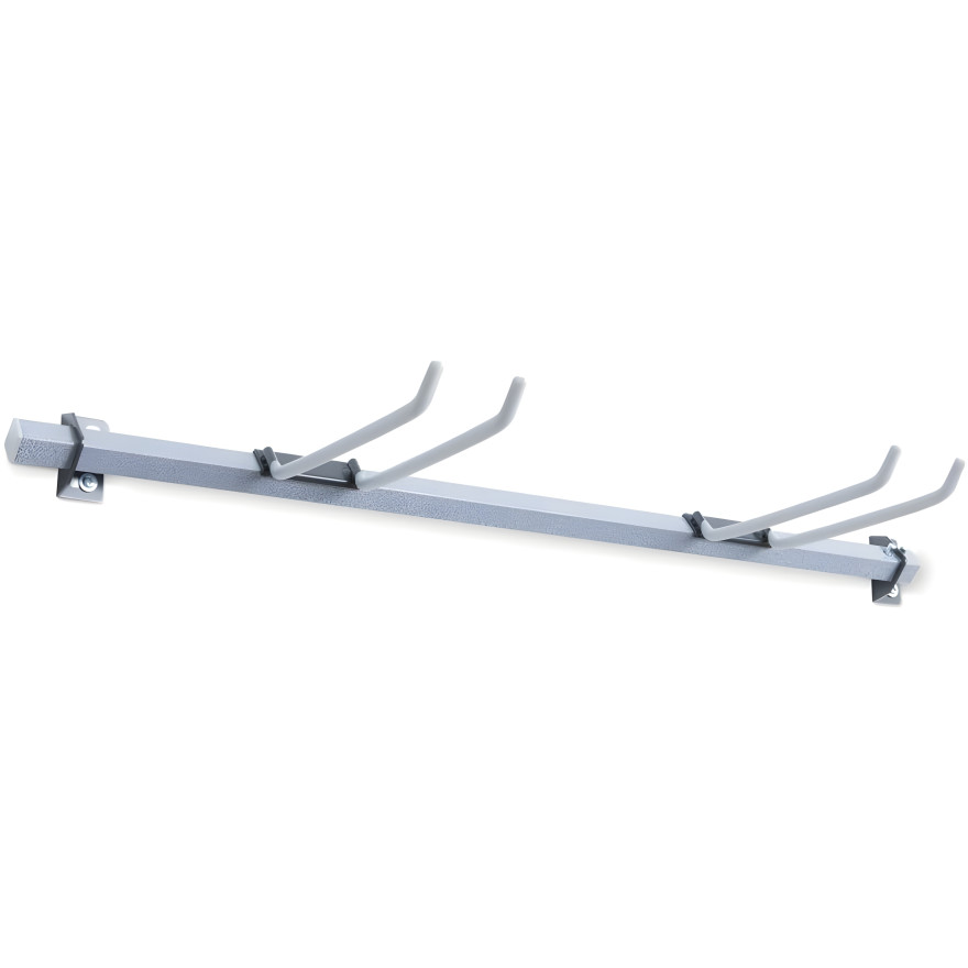Wall Mounted Folding Chair Storage Rack, Heavy-Duty Steel, Holds 10