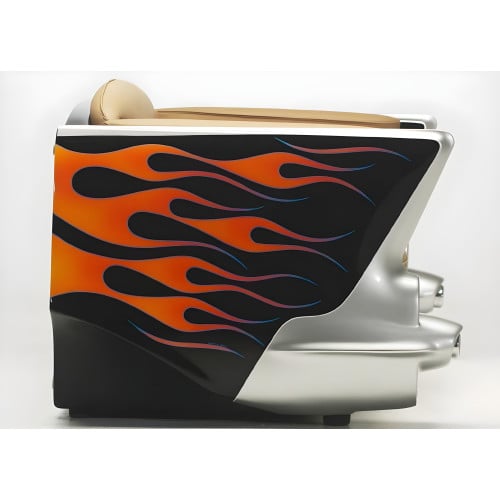 Black with Flames 1957 Chevy Couch