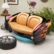 1957 Blazing Black Flames Corvette with Tan Leather Couch 1957 Blazing Black Flames Corvette with Tan Leather Couch