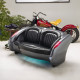 1957 Gunmetal Gray Corvette with Black Leather Couch 1957 Gunmetal Gray Corvette with Black Leather Couch