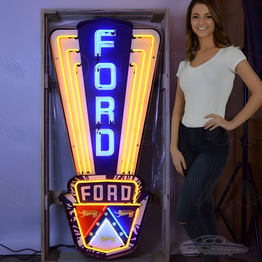 Ford Jubilee Crest Neon Sign Ford Jubilee Crest Neon Sign