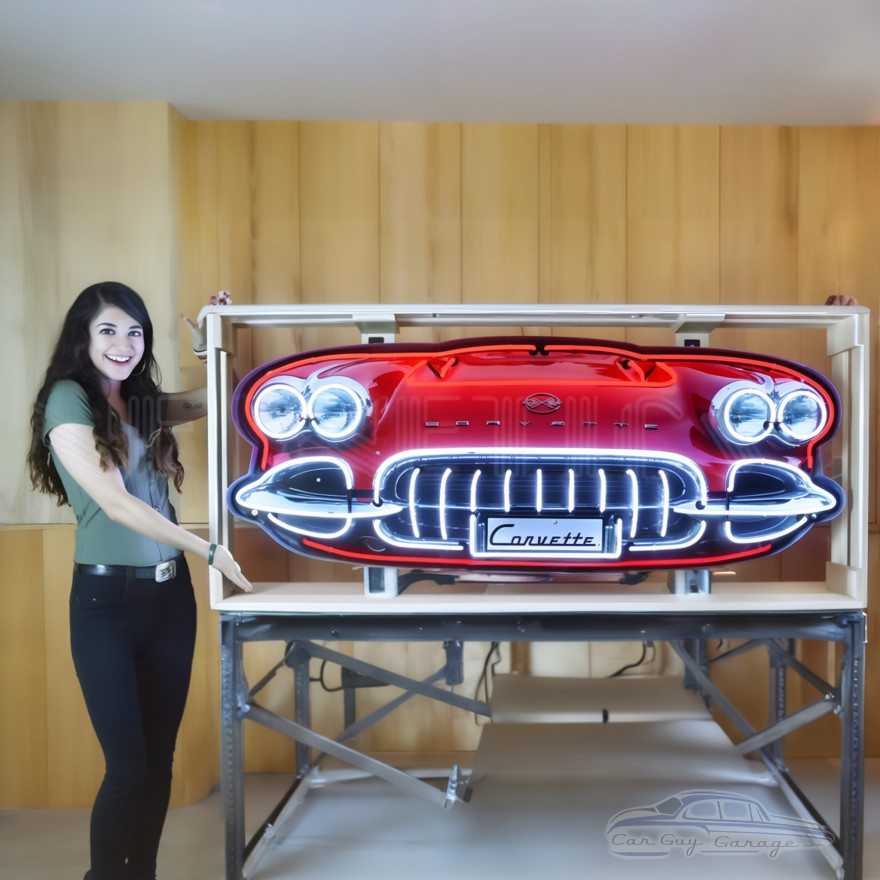 Corvette C1 Grill Neon Sign Corvette C1 Grill Neon Sign
