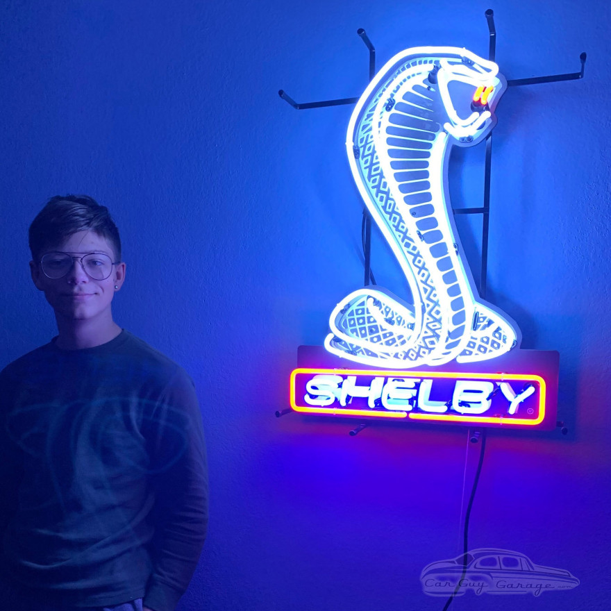 Shelby Cobra Neon Sign With Backing Shelby Cobra Neon Sign With Backing