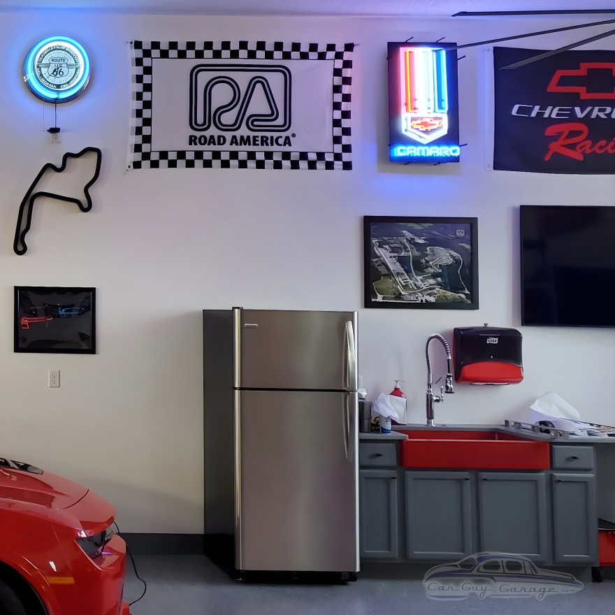 Camaro Red, White And Blue Vertical Neon Sign Camaro Red, White And Blue Vertical Neon Sign