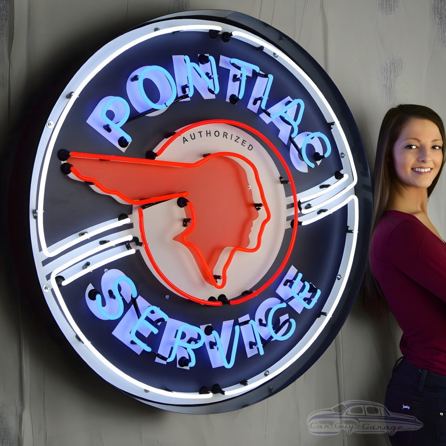 Pontiac Service Neon Sign Pontiac Service Neon Sign