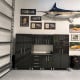 Black Modular 6 Piece Kit of Garage Cabinets Black Modular 6 Piece Kit of Garage Cabinets
