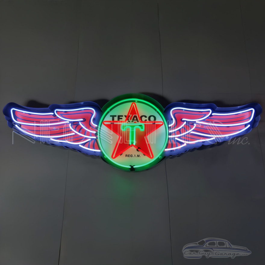 5 Foot Texaco Wings Neon Sign 5 Foot Texaco Wings Neon Sign