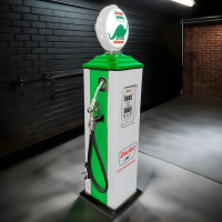 Sinclair Dino 1950s Erie 129 Lighted Replica Gas Pump - 78" Tall x 25" Wide x 23" Deep