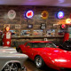C1 Corvette Neon Sign With Blue Outer Ring C1 Corvette Neon Sign With Blue Outer Ring