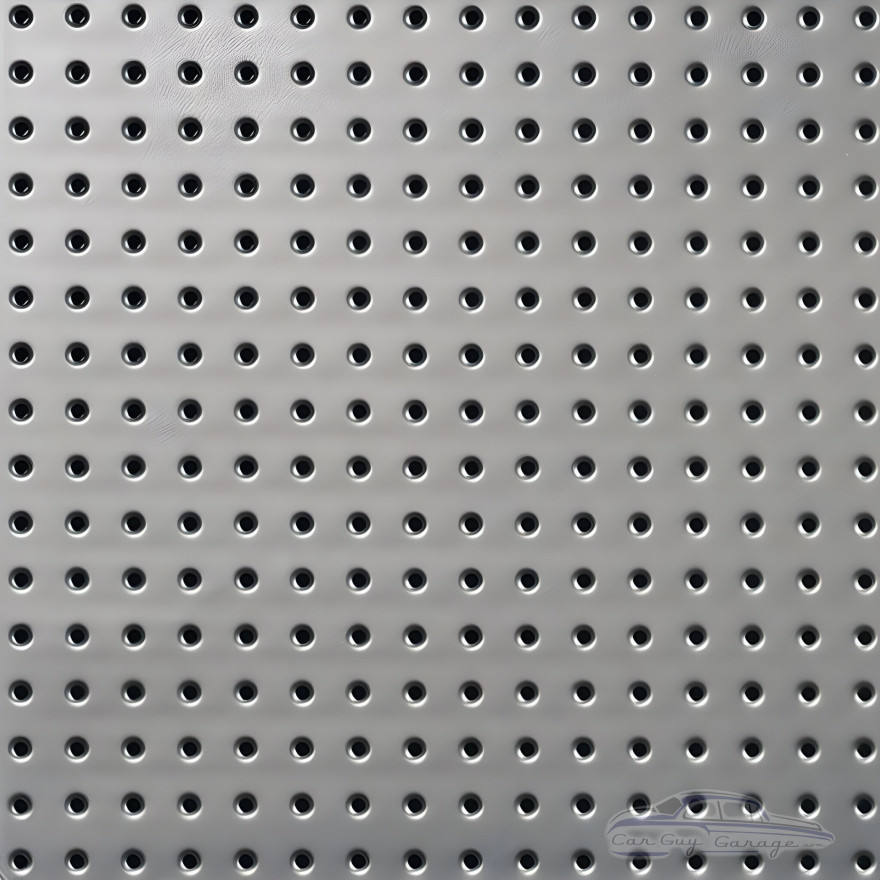 Four 17" x 33" Galvanized Flat Metal Pegboards Four 17" x 33" Galvanized Flat Metal Pegboards