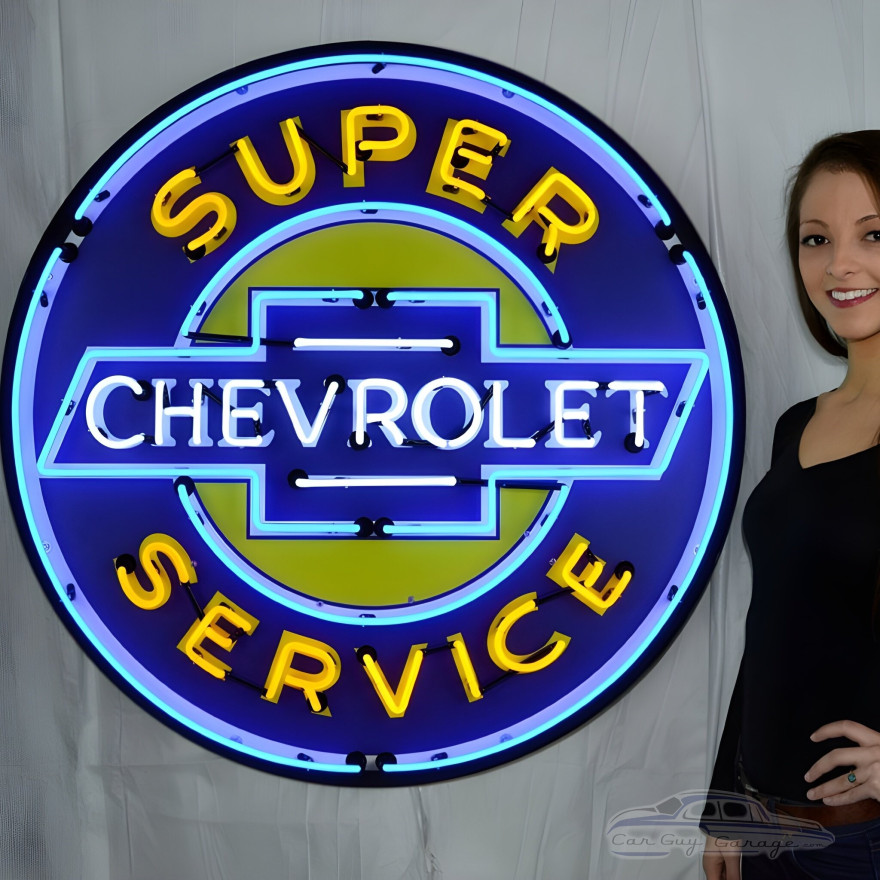 Super Chevrolet Service Neon Sign Super Chevrolet Service Neon Sign
