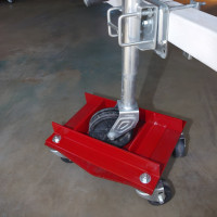 Trailer Tongue Jack Wheel Cradle Attachment (Dolly Not Included)