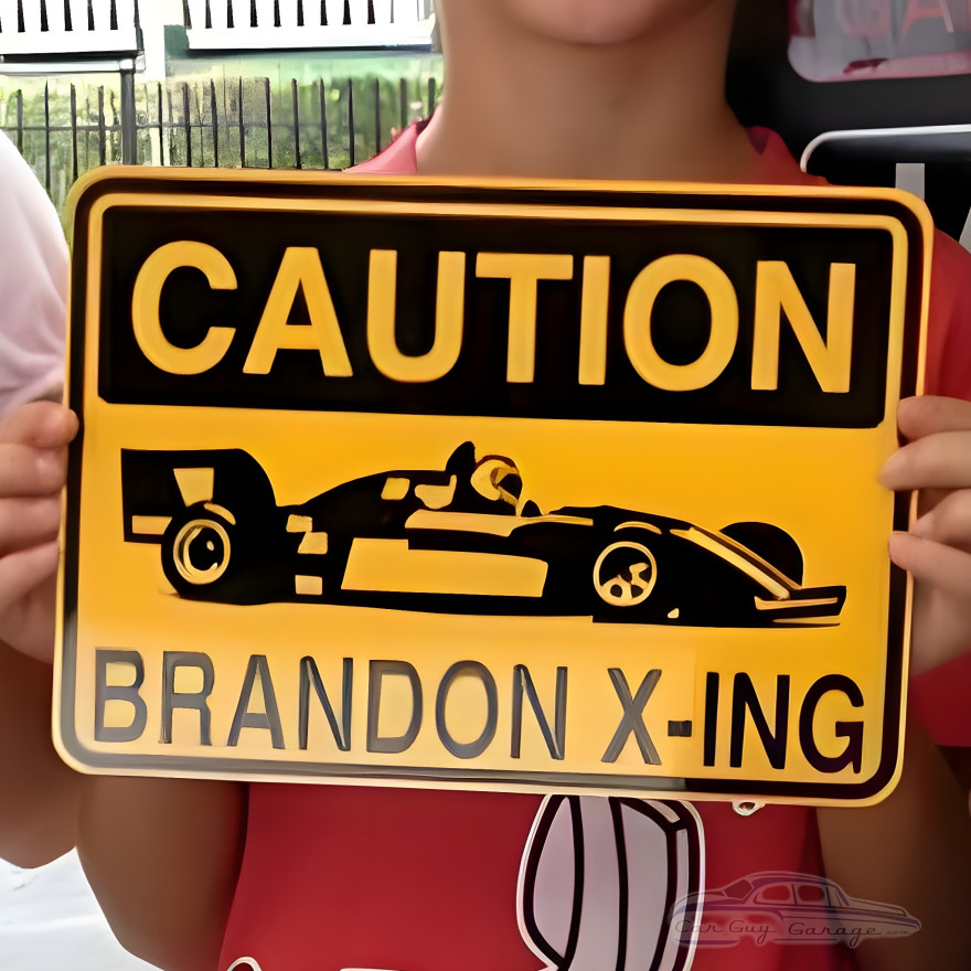 Personalized Open Wheel Racer Sign Personalized Open Wheel Racer Sign