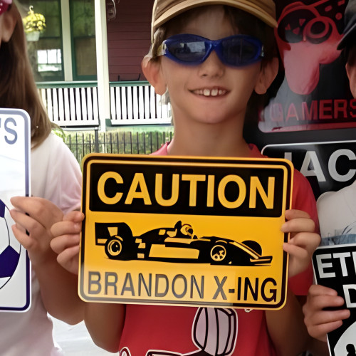 Personalized Open Wheel Racer Sign
