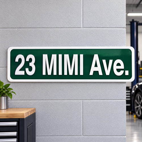 Personalized Street Sign Custom Aluminum Name Sign